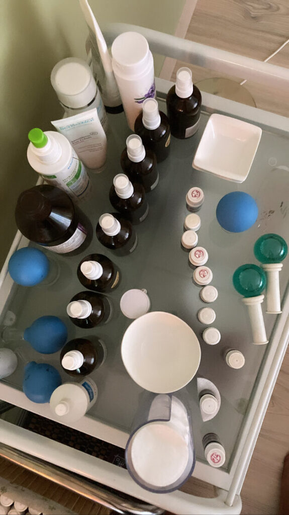 Aromterapijas procedūra — ēteriskās eļļas