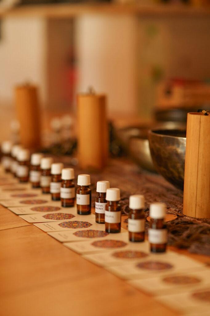 Aromterapijas procedūra Sajūtu Telpā Jelgavā
